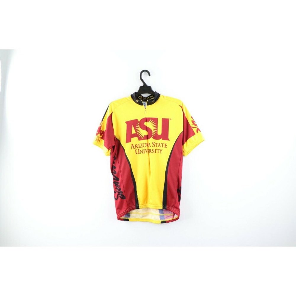 Vintage Mens Large Arizona State University Sun Devils Bicycle Cycling Jersey